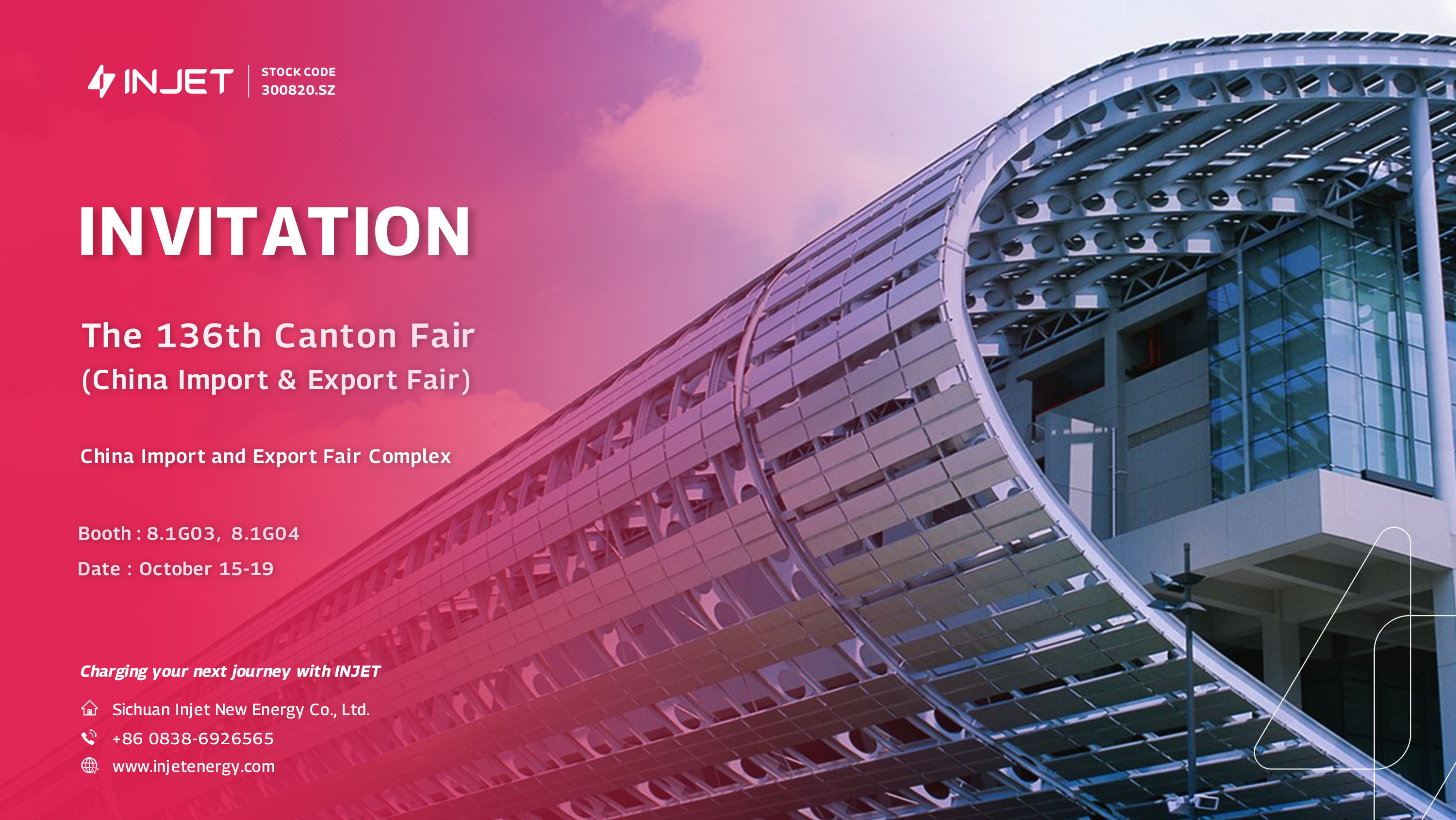 Discover the Future of Energy with Injet New Energy at the 136th Canton Fair