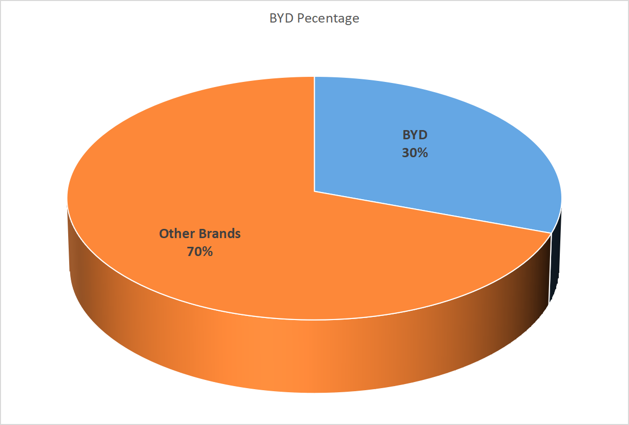 In July 486,000 Electric Car has been Sold in China, BYD Family Took 30% of the tatal sales!