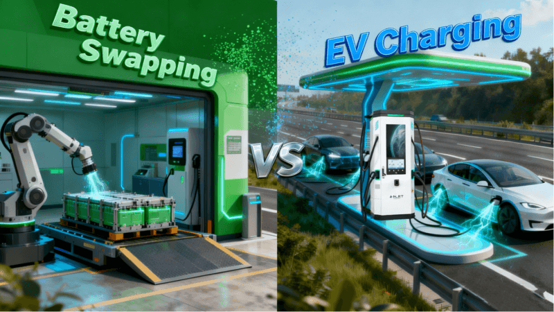 Échange de batterie vs stations de recharge VE : pourquoi la recharge rapide mène l'avenir